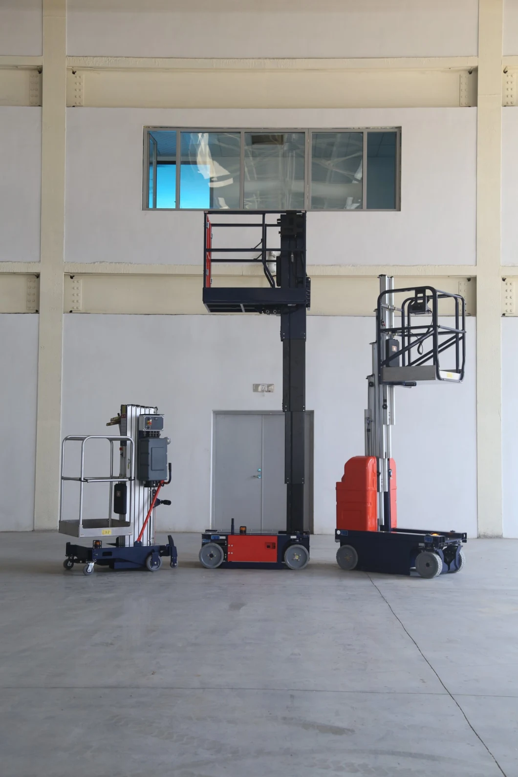 Self Propelled Vertical Mast Aerial Platforms Vertical Lift Single Man Lift