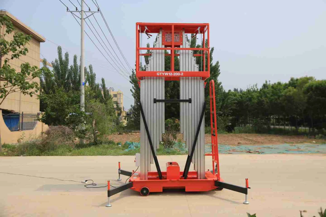 8m Single Mast Aluminium Hydraulic Lift Table One Man Lift