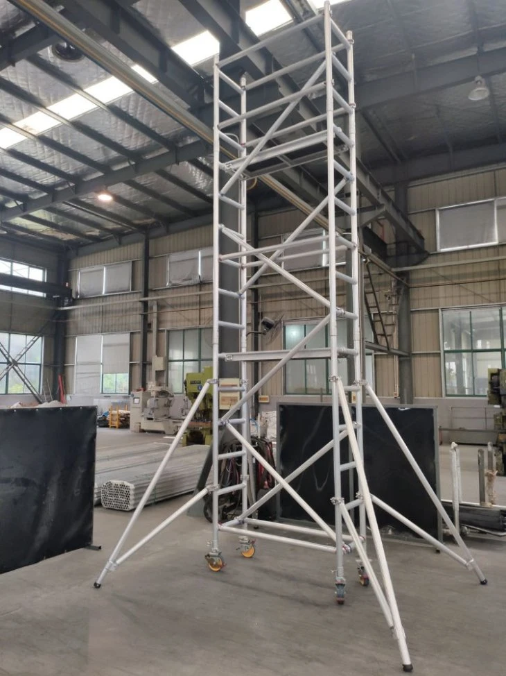 Marine Scaffold 17m 16m 12m 10m 8m 6m Adjustable Mobile Aluminum Frame Tower Ladder Scaffoldings
