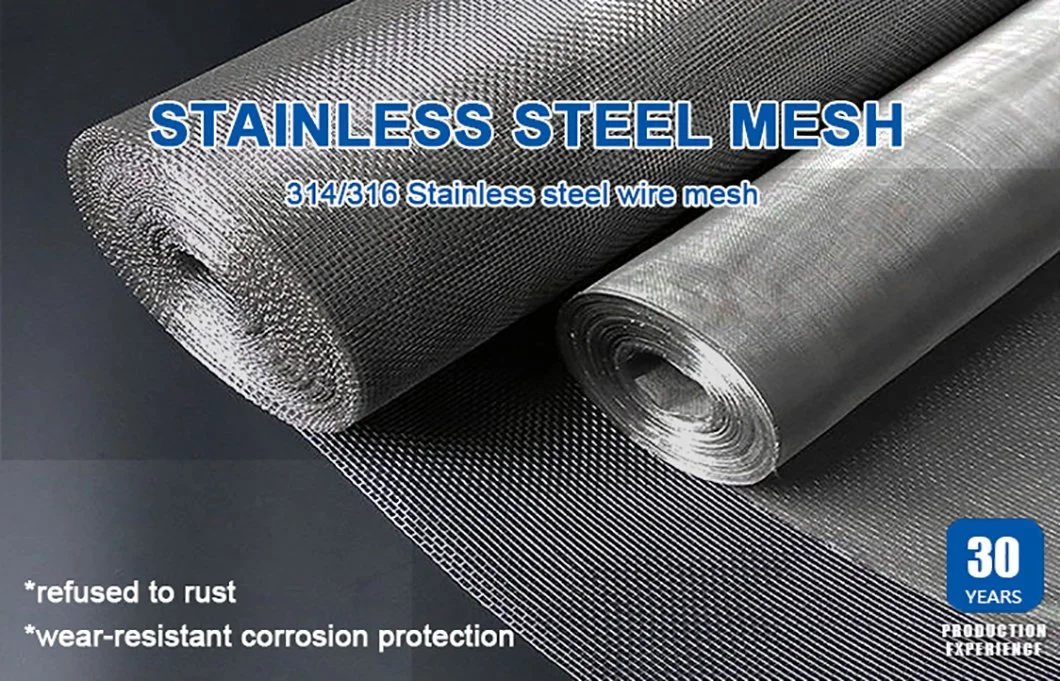 Hot Sale Stainless Steel Wire Mesh Screen Netting for Construction Window Screening