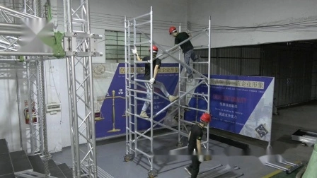Mobile Aluminum Frame Scaffolding Ladder for Sale
