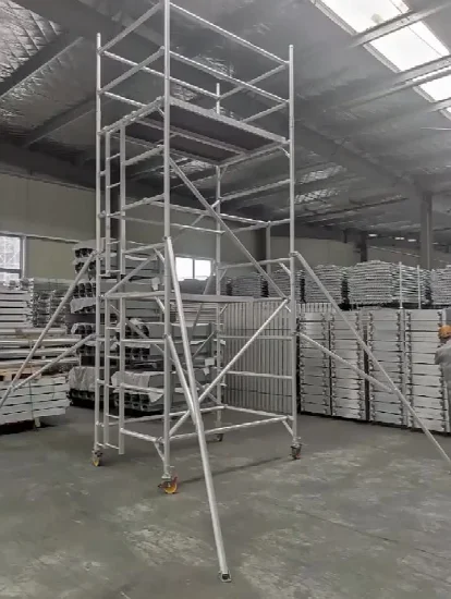 Marine Scaffold 17m 16m 12m 10m 8m 6m Adjustable Mobile Aluminum Frame Tower Ladder Scaffoldings
