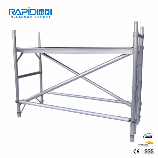 Mobile Aluminum Frame Scaffolding Ladder for Sale
